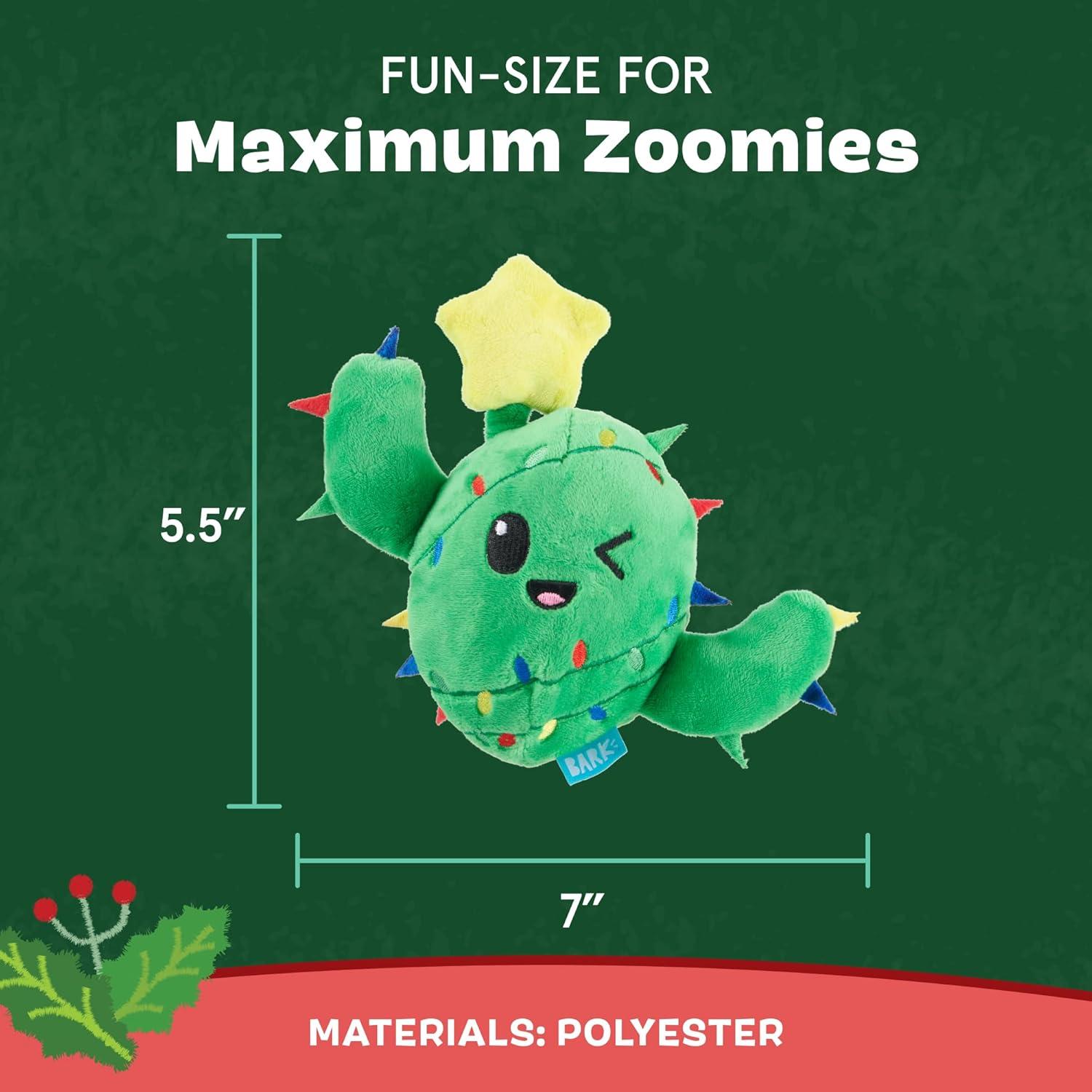 imageBarkbox 2 in 1 Interactive Plush Dog Toy  Rip and Reveal Toy for Dogs and Puppies  Stimulating Squeaky Pet Toys  Prickly Pete SmallChristmas Consuela