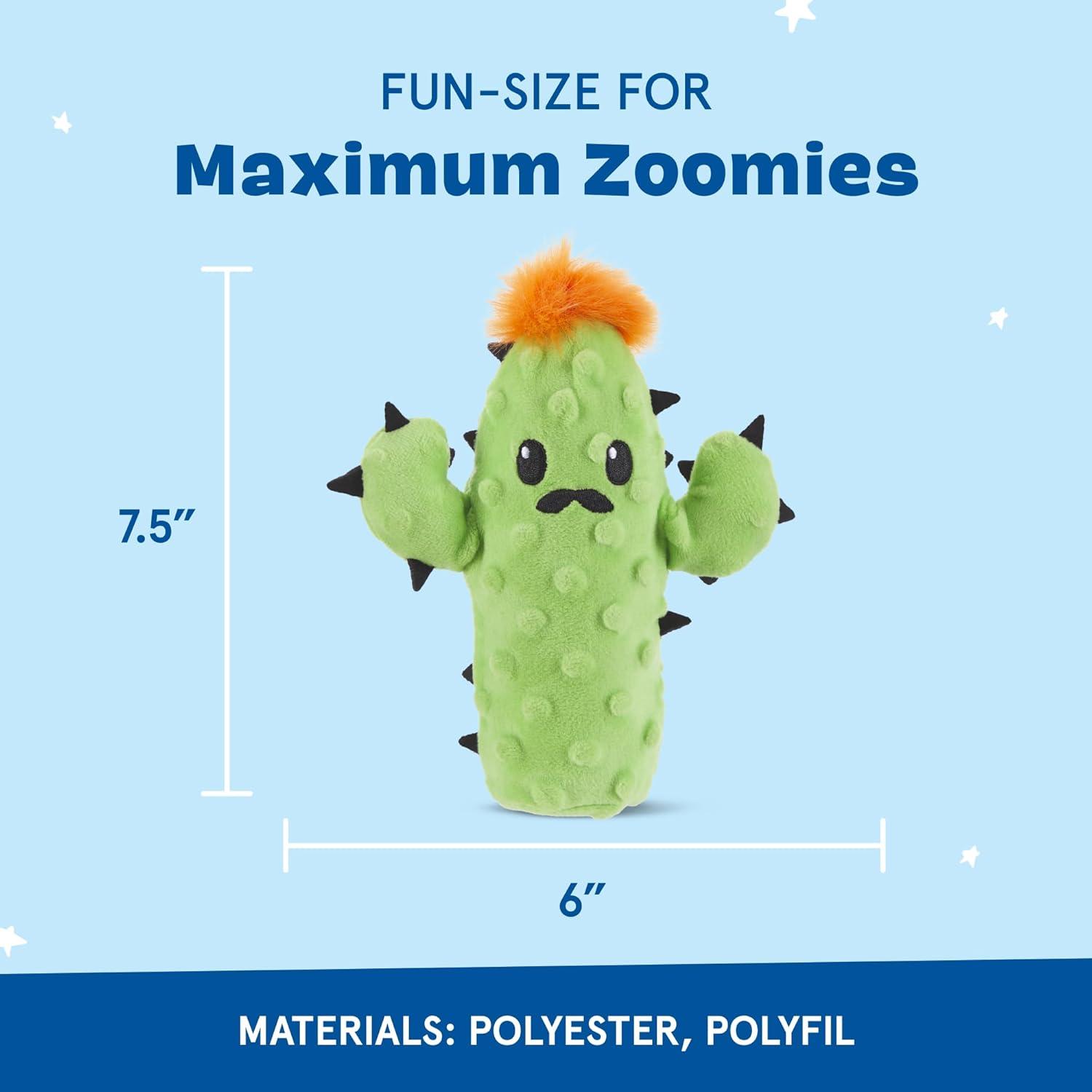 imageBarkbox 2 in 1 Interactive Plush Dog Toy  Rip and Reveal Toy for Dogs and Puppies  Stimulating Squeaky Pet Toys  Prickly Pete SmallPrickly Pete