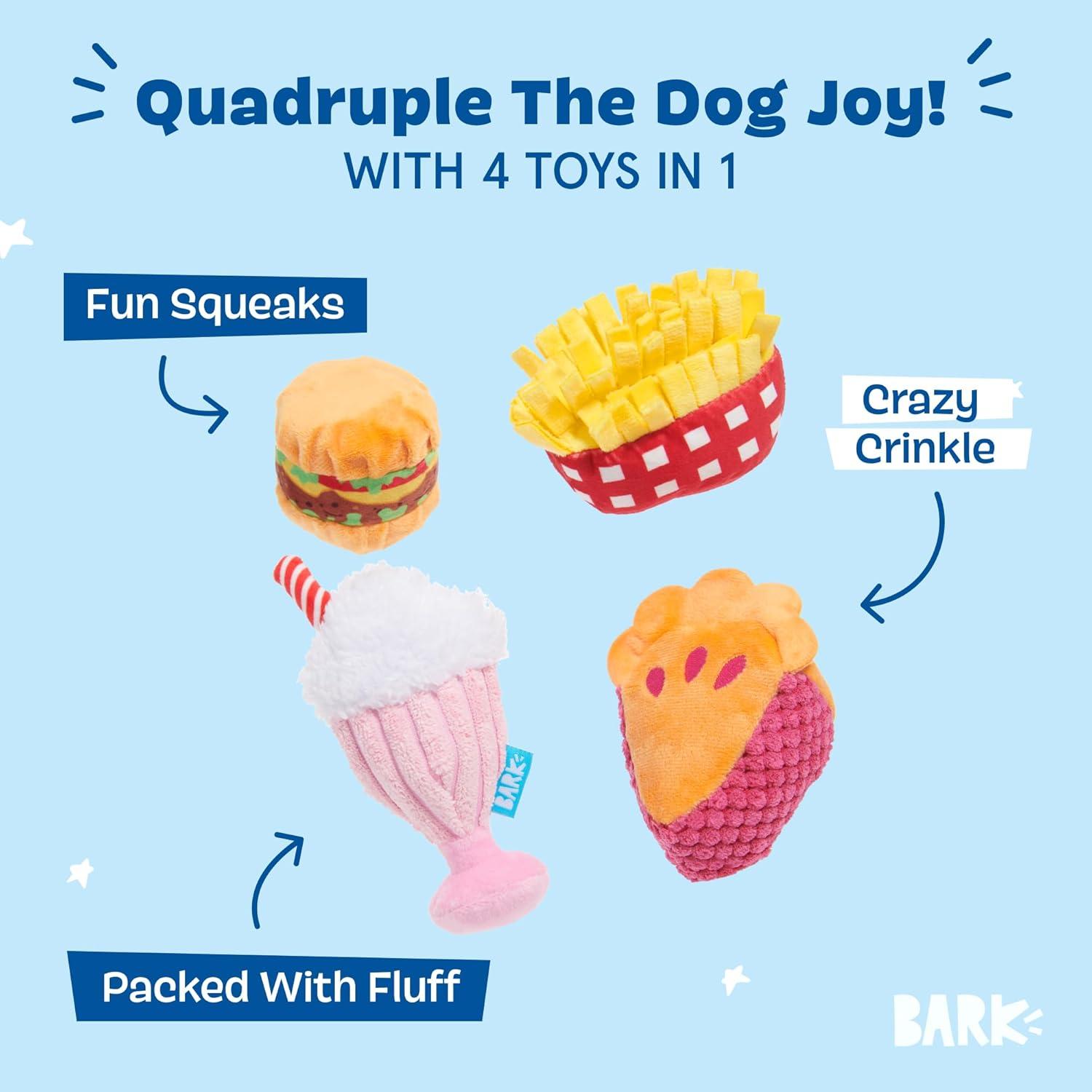 imageBarkbox 2 in 1 Interactive Plush Dog Toy  Rip and Reveal Toy for Dogs and Puppies  Stimulating Squeaky Pet Toys  Sub Zero Camping Hero SmallDine  Dash Bundle