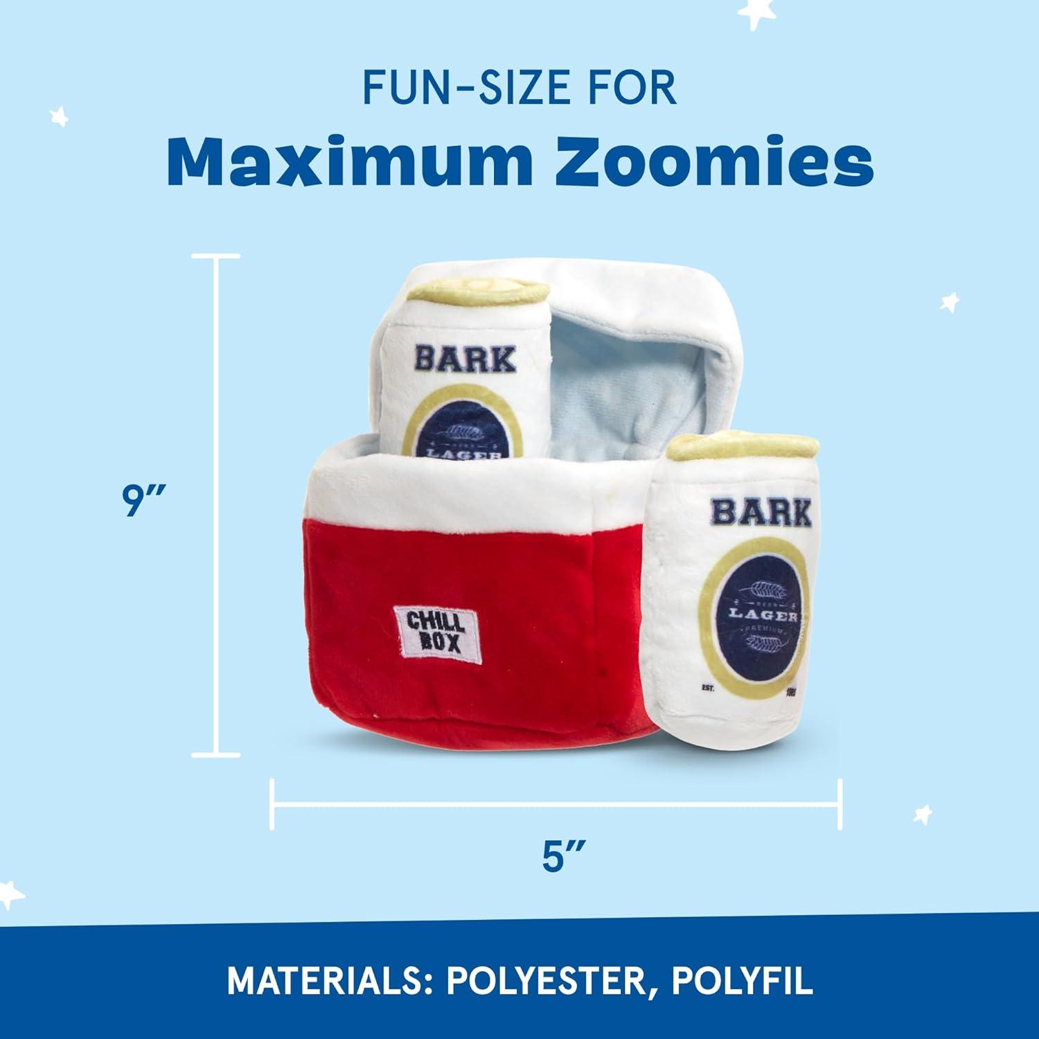 imageBarkbox 2 in 1 Interactive Plush Dog Toy  Rip and Reveal Toy for Dogs and Puppies  Stimulating Squeaky Pet Toys  Sub Zero Camping Hero SmallSub Zero Camping Hero