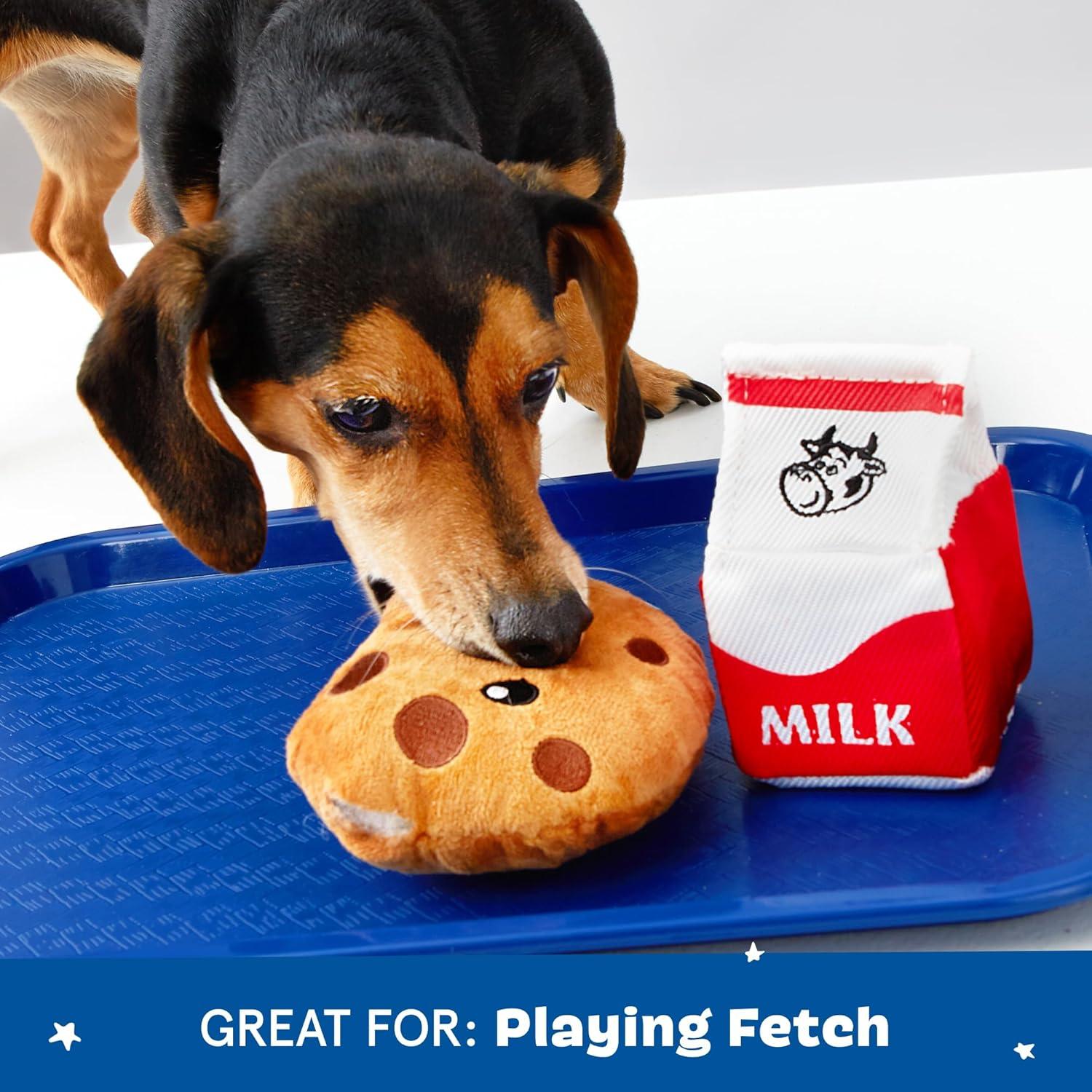 imageBarkbox Afterschool Snack Pack Dog Toy Bundle  Squeaky Dog Toys  Plush Dog Toys  Puppy and Pet Toys for Large DogsLarge