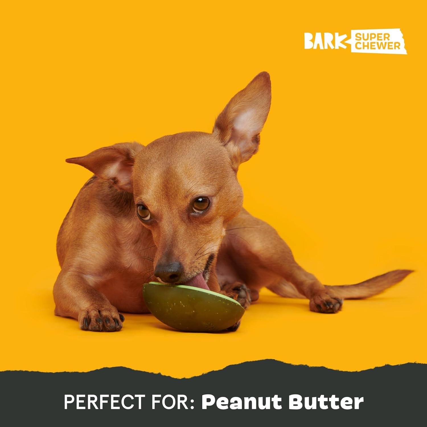 imageBarkbox Avocadoggo Dog Toy  Natural Rubber Wobble Shape Perfect for Peanut Butter amp Dishwasher Safe  Dog Toy for Aggressive ChewersAvocadoggo