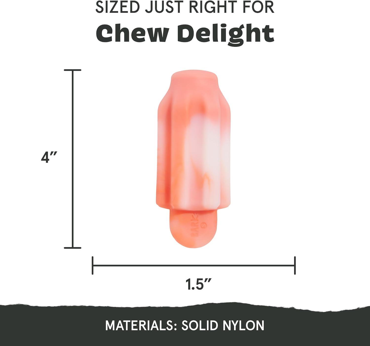 imageBarkbox Avocadoggo Dog Toy  Natural Rubber Wobble Shape Perfect for Peanut Butter amp Dishwasher Safe  Dog Toy for Aggressive ChewersCherry Blasto Pop