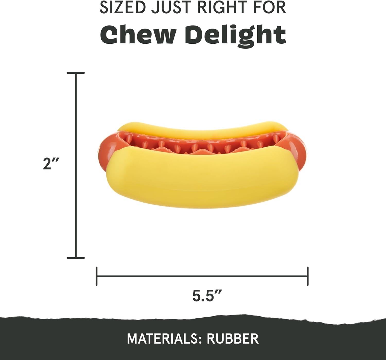 imageBarkbox Avocadoggo Dog Toy  Natural Rubber Wobble Shape Perfect for Peanut Butter amp Dishwasher Safe  Dog Toy for Aggressive ChewersTreat Meat Hot Dog