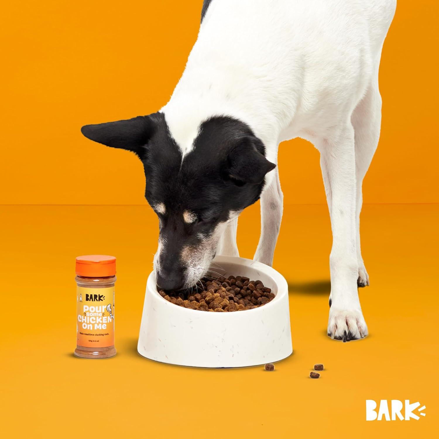 imageBarkbox Beef Dog Treat Topper High Protein Limited Ingredient Mixer Rosemary Extract for Large amp Small Breeds Elevate Dog Food Dining Shake amp Pour for Dog Bowls Pack of 3Pour Some Chicken on Me