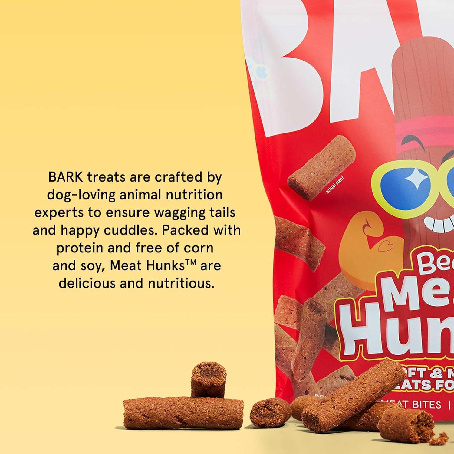 imageBarkbox Beefy Meat Hunks  Savory Beef Recipe with ProteinPacked Goodness No Corn or Soy  24oz BagBeef