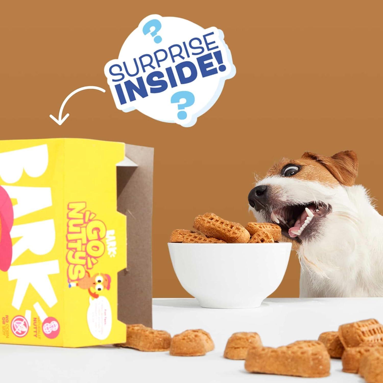 imageBarkbox Beefy Meat Hunks  Savory Beef Recipe with ProteinPacked Goodness No Corn or Soy  24oz BagPeanut Butter