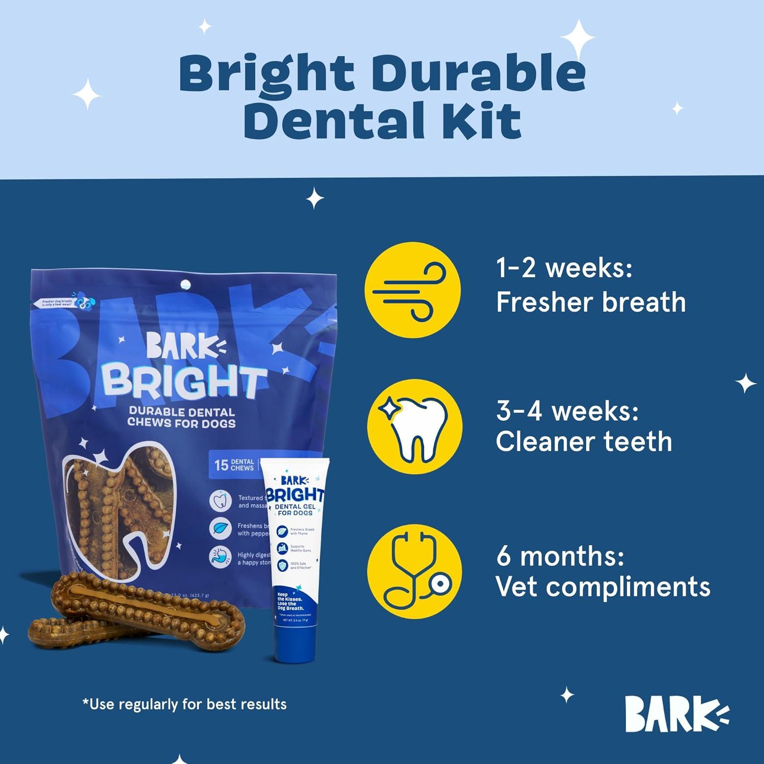 imageBarkbox Bright Durable Dog Dental Kit for Tough Chewers 15 Chew Sticks amp Toothpaste  Large BreedsLarge Breeds