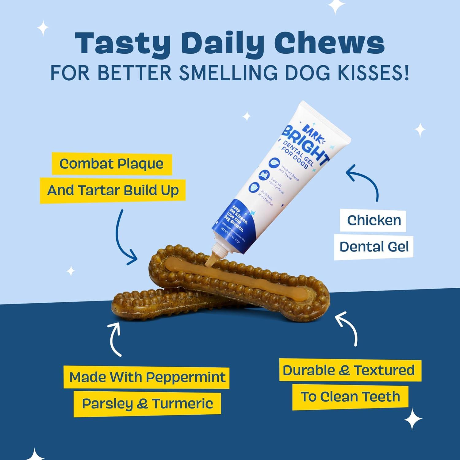 imageBarkbox Bright Durable Dog Dental Kit for Tough Chewers 15 Chew Sticks amp Toothpaste  Large BreedsSmall Breeds