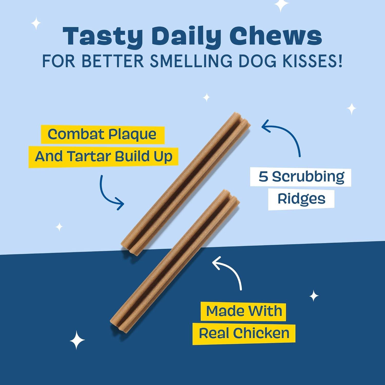 imageBarkbox Bright Original Dog Dental Chew Sticks Plaque and Tartar Cleaning Medium Breeds 30 ChewsLarge Breeds