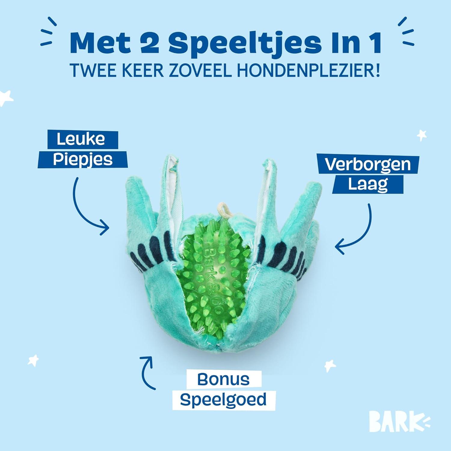 imageBarkbox Bulldog Barkarita Plush Dog Toy Crazy Crinkle and Whip n Flip Features amp Squeakers  Fun Dog ToysLiberty Ball