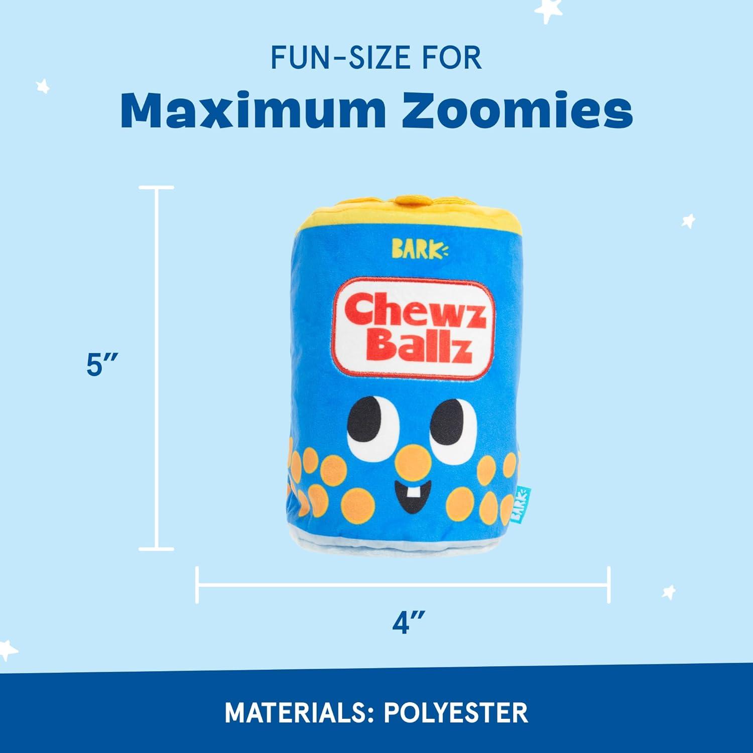 imageBarkbox Chewz Ballz Plush Dog Toy  MultiPart Fun for Small Dogs Perfect for Playtime amp FetchChewz BallzSmall