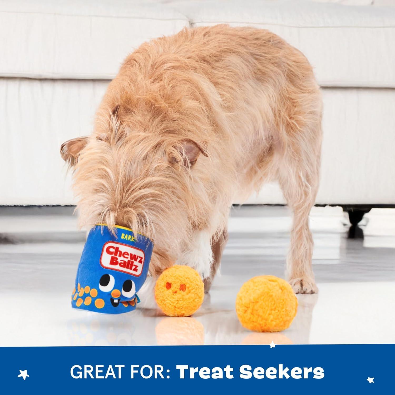 imageBarkbox Chewz Ballz Plush Dog Toy  MultiPart Fun for Small Dogs Perfect for Playtime amp FetchChewz BallzSmall