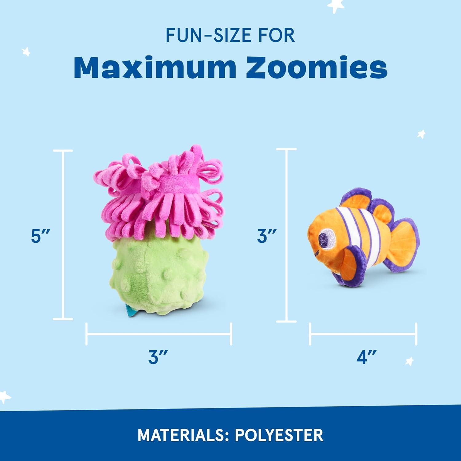 imageBarkbox Clown Fishing Around Plush Toy for Small Dogs  2Part Squeaky Toy with TreatHiding Fun  Perfect for Interactive Play and Mental StimulationClown Fishing AroundSmall