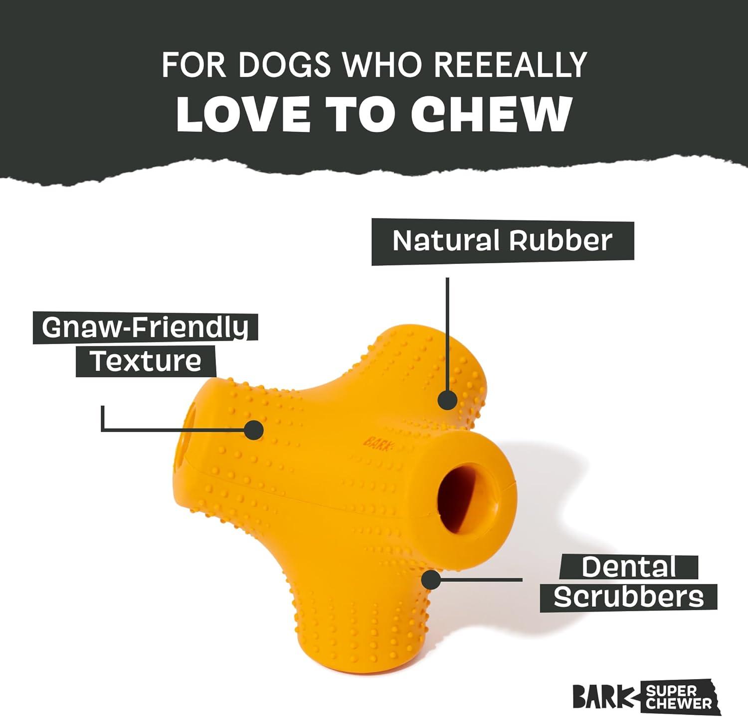 imageBarkbox Coral Teef Dog Toy  Wacky Bounce  Dog Toy for Aggressive ChewersCoral Teef