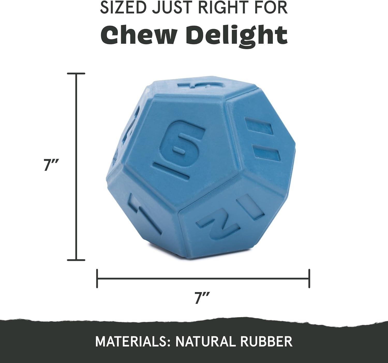 imageBarkbox Coral Teef Dog Toy  Wacky Bounce  Dog Toy for Aggressive ChewersRoll and Play Die