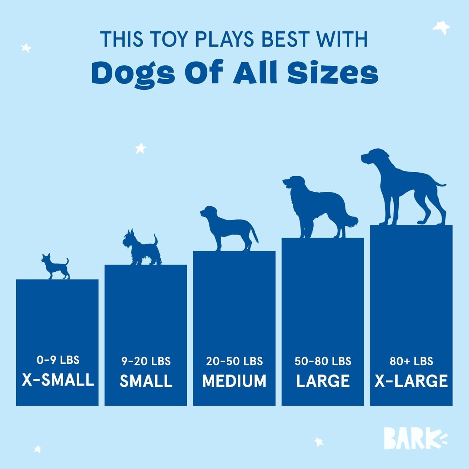 imageBarkbox Dog Toy 2 in 1 Interactive Plush Exterior with Squeaker amp Textured Material Tearable Dog Toy with Squeaky Spikey Ball Inside Ideal for Toy Destroyers  Monsieur Acorn LargePossum