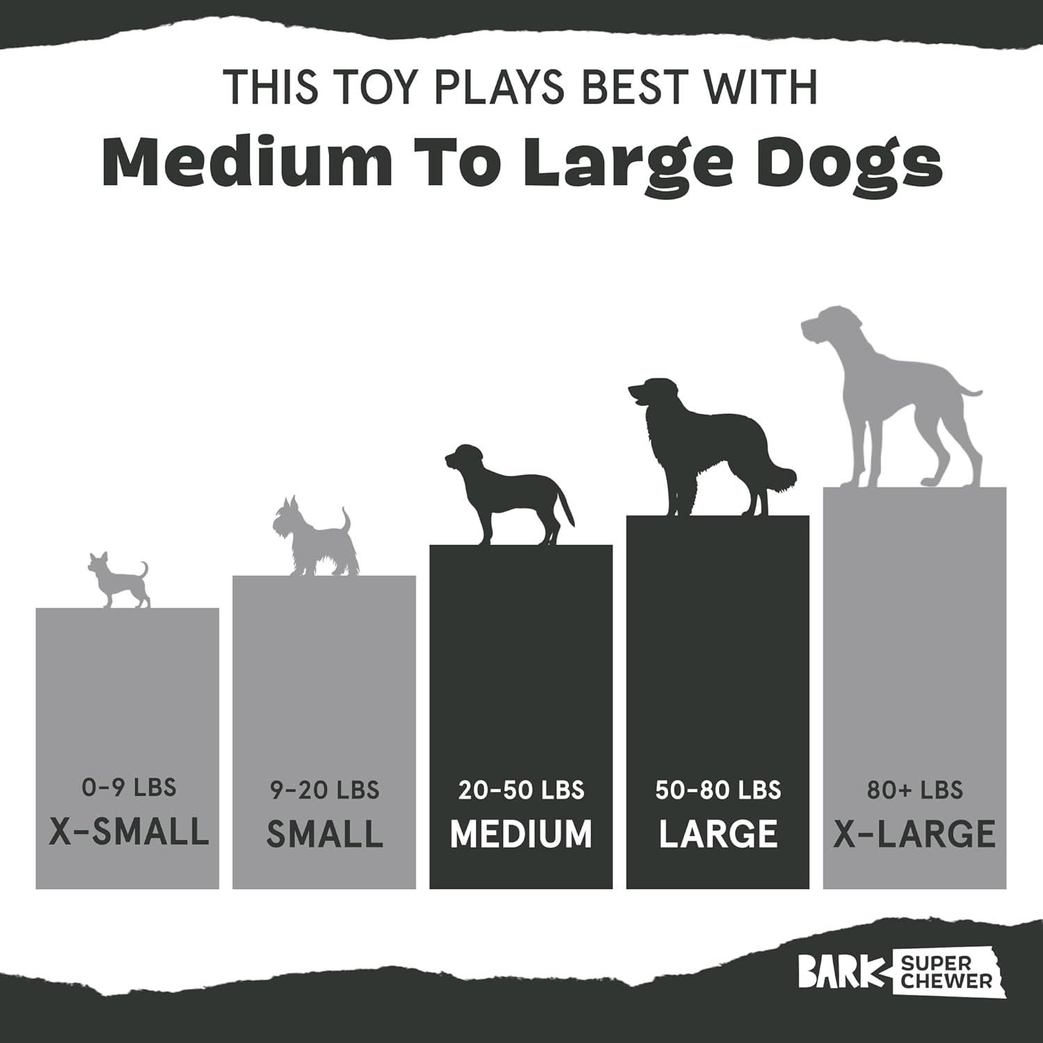 imageBarkbox Dog Toy 2 in 1 Interactive Plush Exterior with Squeaker amp Textured Material Tearable Dog Toy with Squeaky Spikey Ball Inside Ideal for Toy Destroyers  Monsieur Acorn LargeHare  Large