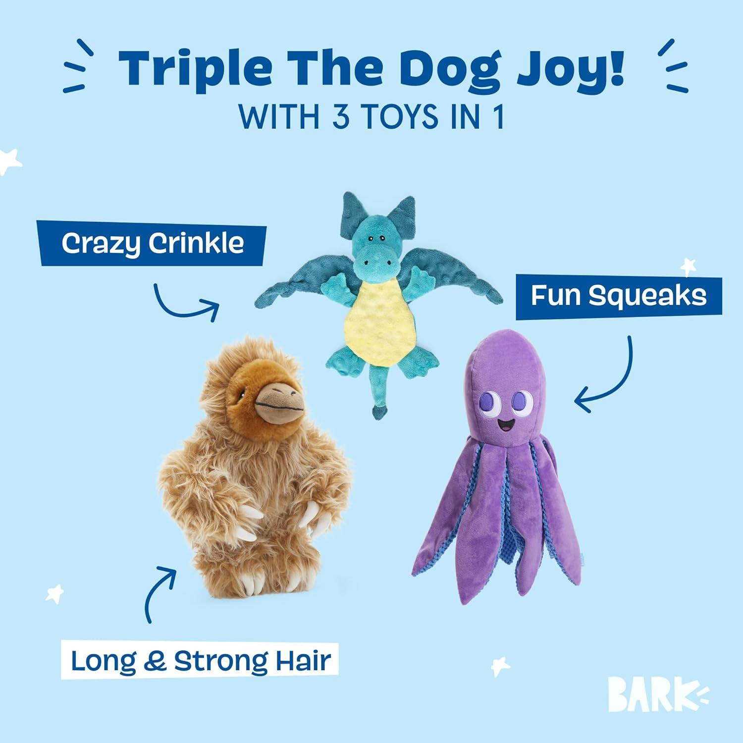 imageBarkbox Fiesta Party Bundle  Squeaky Dog Toys  Plush Chew Toys  Puppy and Pet Toys for Small Dogs  Full O Fluff Pinata amp Muy Squeaky MargaritaBest of Barkbox Large