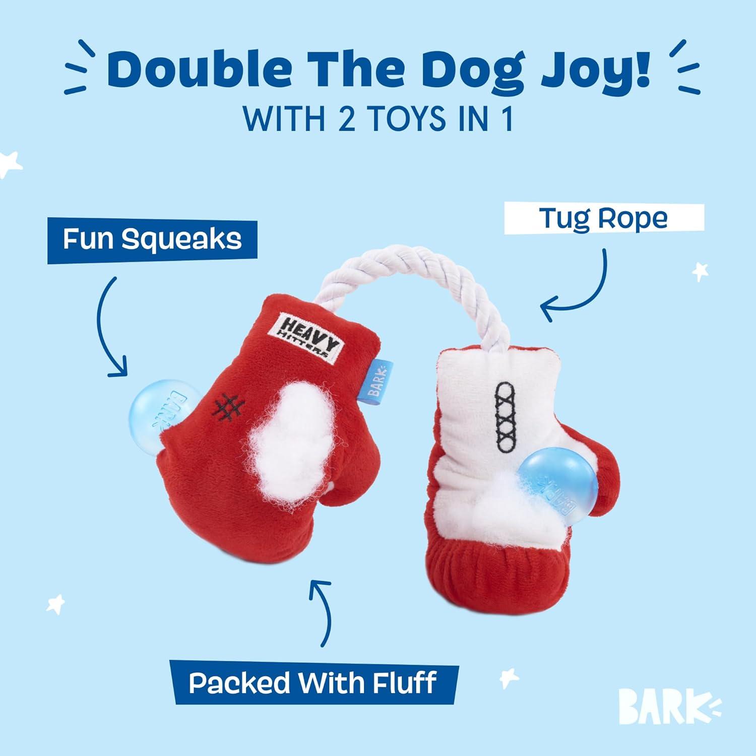 imageBarkbox Plush Throwing Munches Squeaky Dog Rope Toy Small Dog Breeds  Durable Interactive Tug TShirt Rope Toy for Aggressive Chewers Puppy Teething Exercise Training Boredom Bonding Play