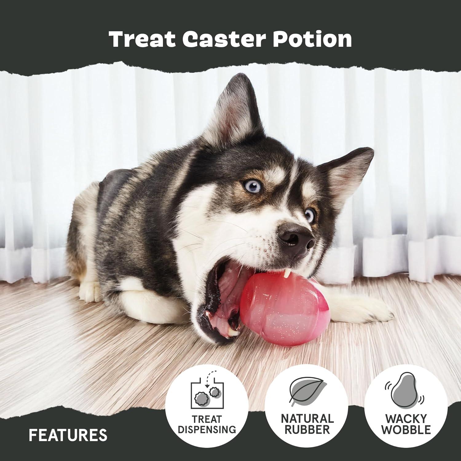 imageBarkbox Poopsicle Dog Toy for Medium Dogs  Perfect for Fetch and Hiding Treats Offering a Rewarding Challenge for Dogs and PuppiesTreat Caster Potion