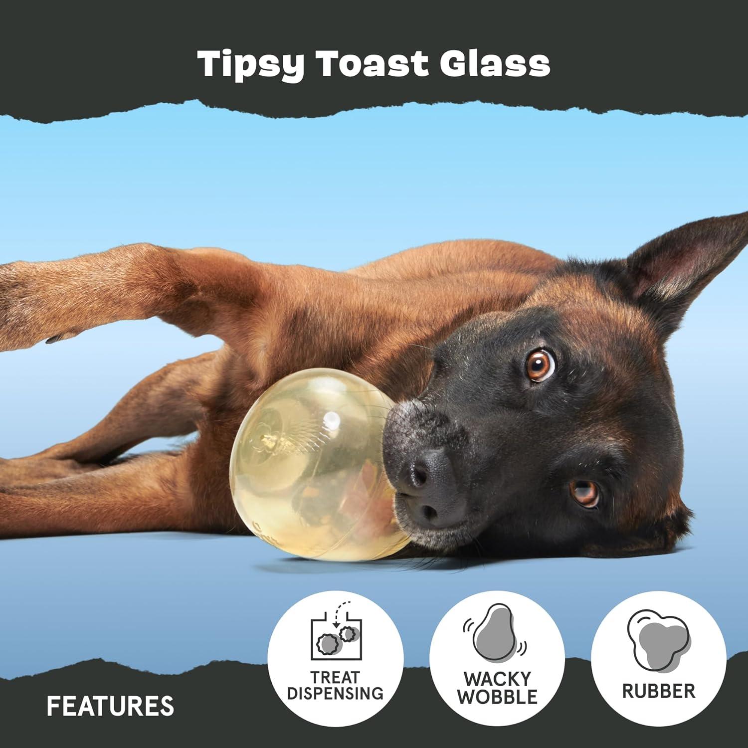 imageBarkbox Pupkin Spice Latte Plush Dog Toy  Plush Dog Toys  Puppy and Pet Toys for Medium to Large DogsTipsy Toast