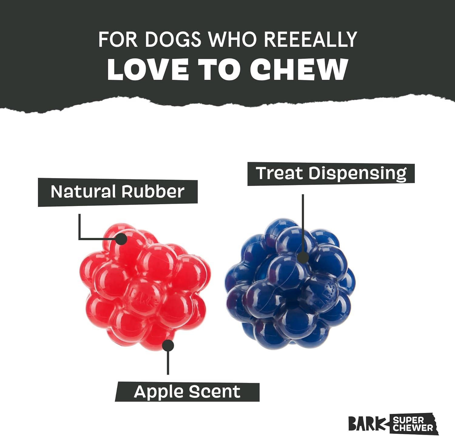 imageBarkbox Sea Foam Reef Ball Treat Dispensing Toy for Large Dogs Perfect for FunFilled Stimulation and Interactive PlaytimeRuffberry Blast