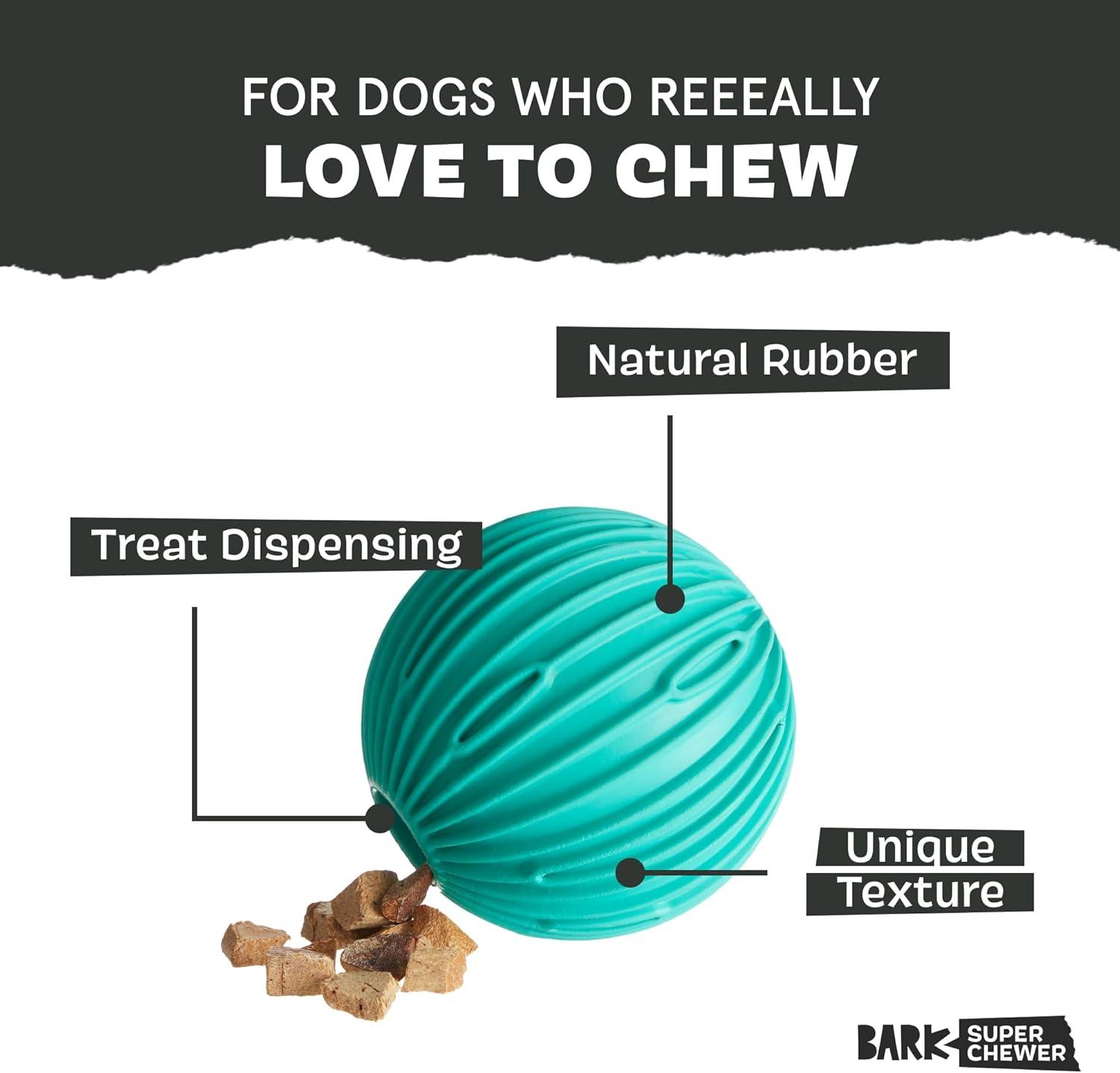 imageBarkbox Sea Foam Reef Ball Treat Dispensing Toy for Large Dogs Perfect for FunFilled Stimulation and Interactive PlaytimeSea Foam Reef Ball