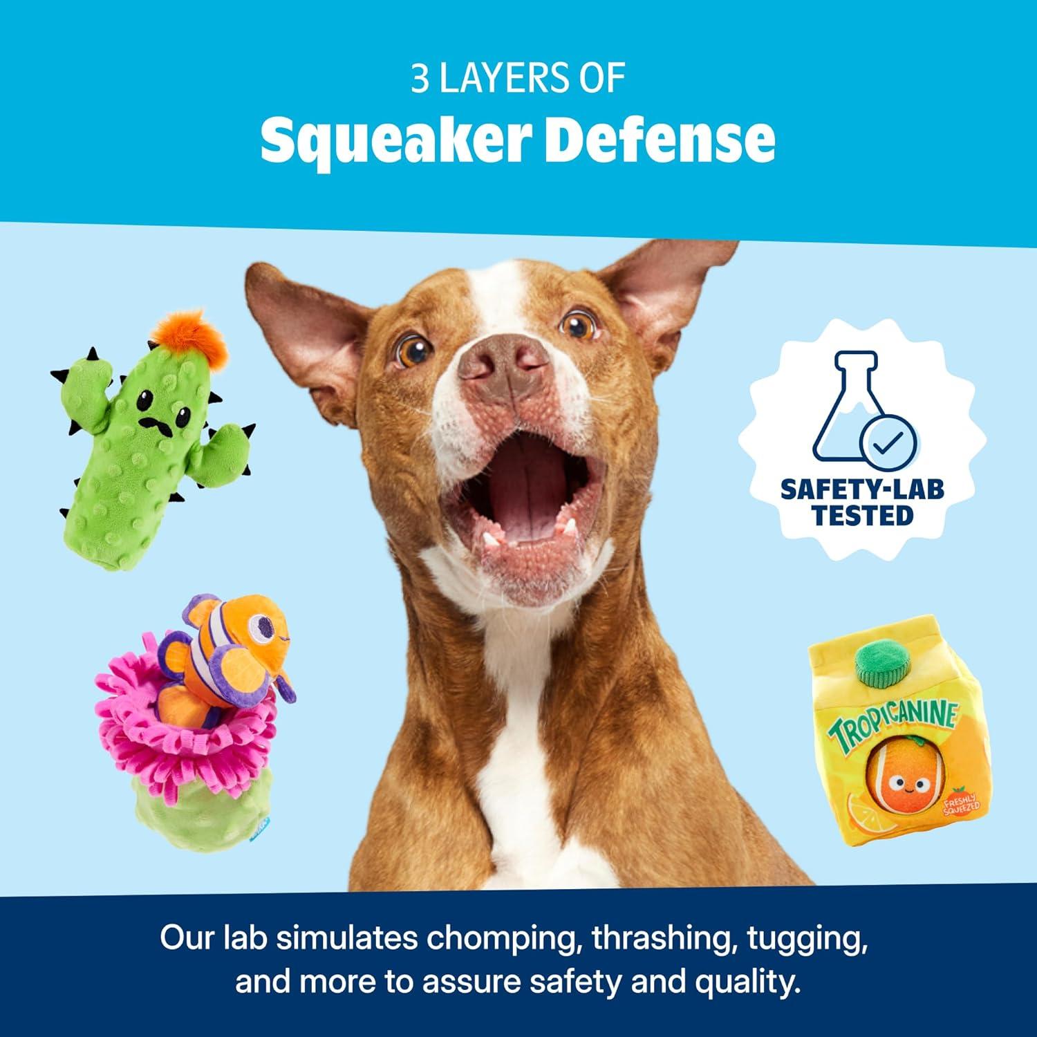 imageBarkbox Signore Pizza Face Dog Toy  FluffFree Crinkle Pizza Toy with TShirt Rope  Durable Dog Toys Dogs amp Puppy EssentialsBarkBQ