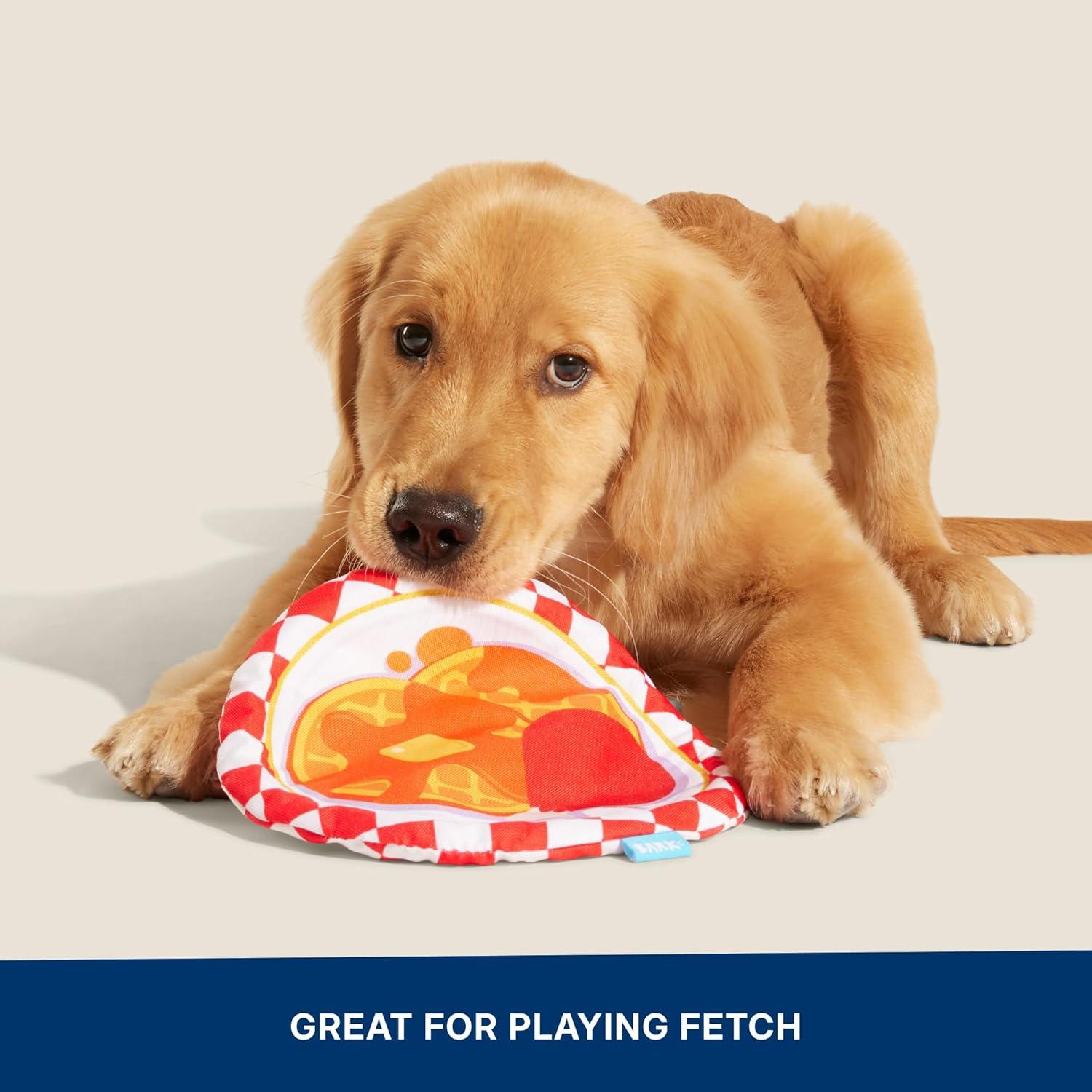 imageBarkbox Signore Pizza Face Dog Toy  FluffFree Crinkle Pizza Toy with TShirt Rope  Durable Dog Toys Dogs amp Puppy EssentialsChicky and Woofles To Go