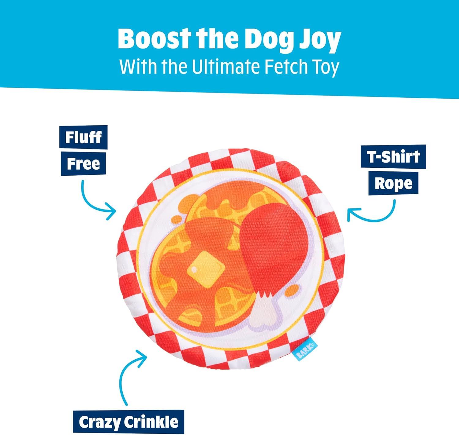 imageBarkbox Signore Pizza Face Dog Toy  FluffFree Crinkle Pizza Toy with TShirt Rope  Durable Dog Toys Dogs amp Puppy EssentialsChicky and Woofles To Go