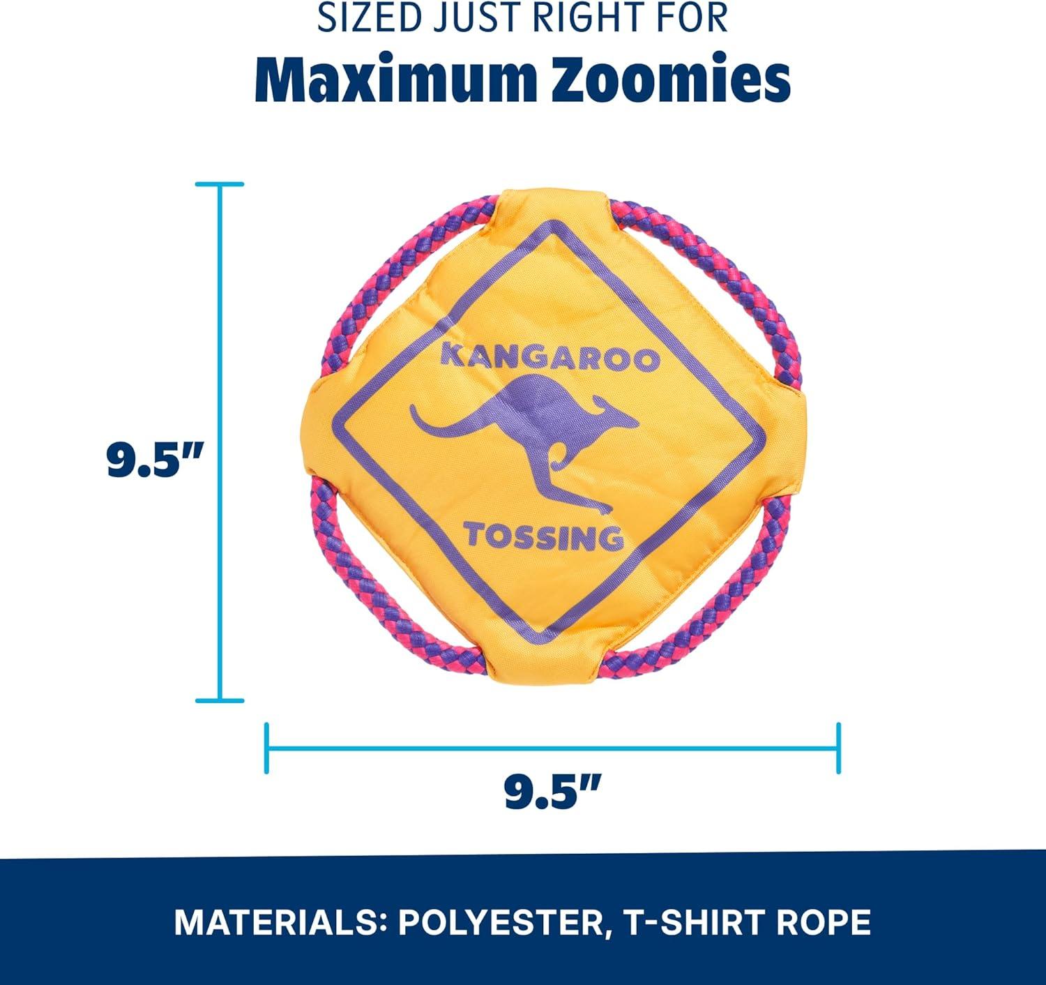 imageBarkbox Signore Pizza Face Dog Toy  FluffFree Crinkle Pizza Toy with TShirt Rope  Durable Dog Toys Dogs amp Puppy EssentialsKangaroo Tossing