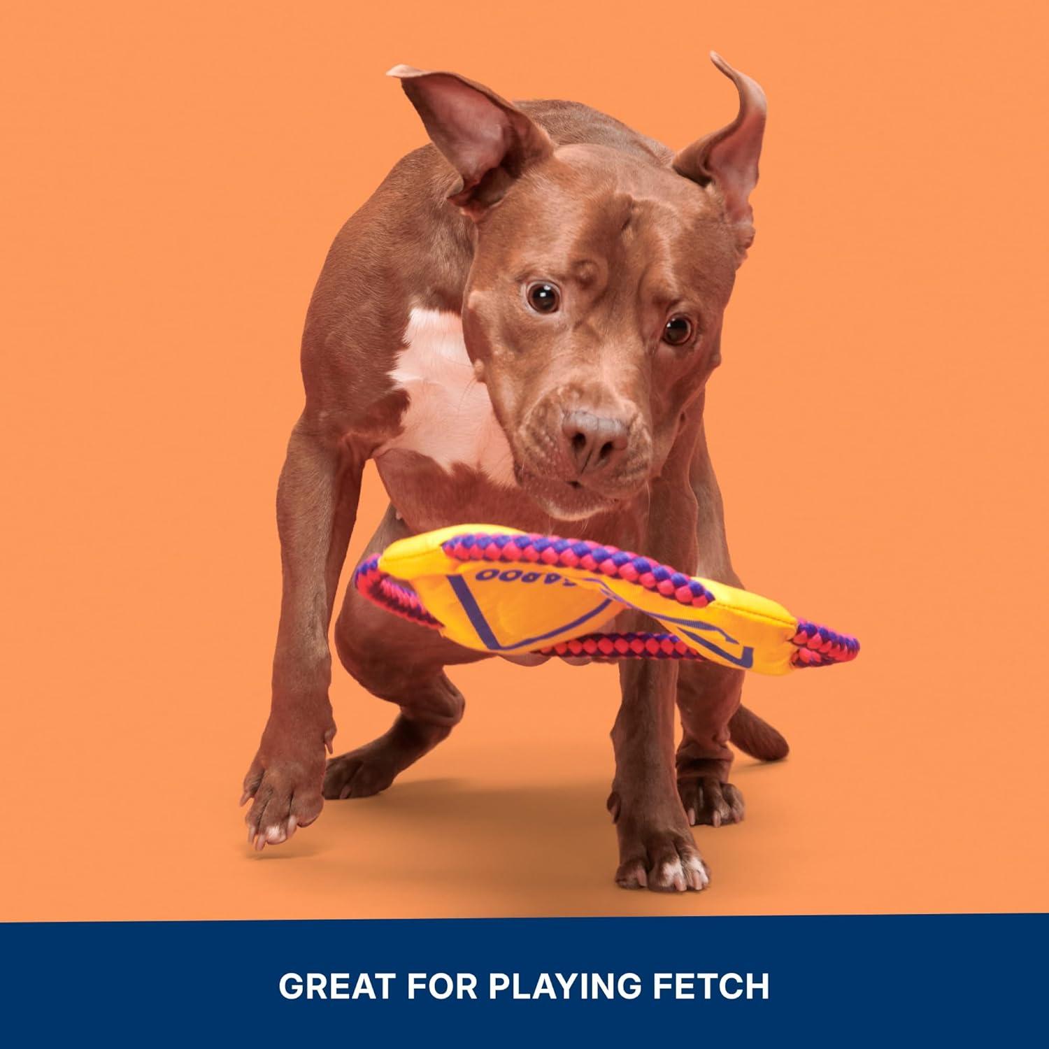 imageBarkbox Signore Pizza Face Dog Toy  FluffFree Crinkle Pizza Toy with TShirt Rope  Durable Dog Toys Dogs amp Puppy EssentialsKangaroo Tossing