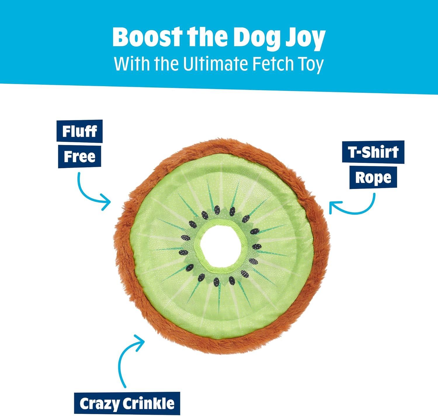 imageBarkbox Signore Pizza Face Dog Toy  FluffFree Crinkle Pizza Toy with TShirt Rope  Durable Dog Toys Dogs amp Puppy EssentialsKiweeeee