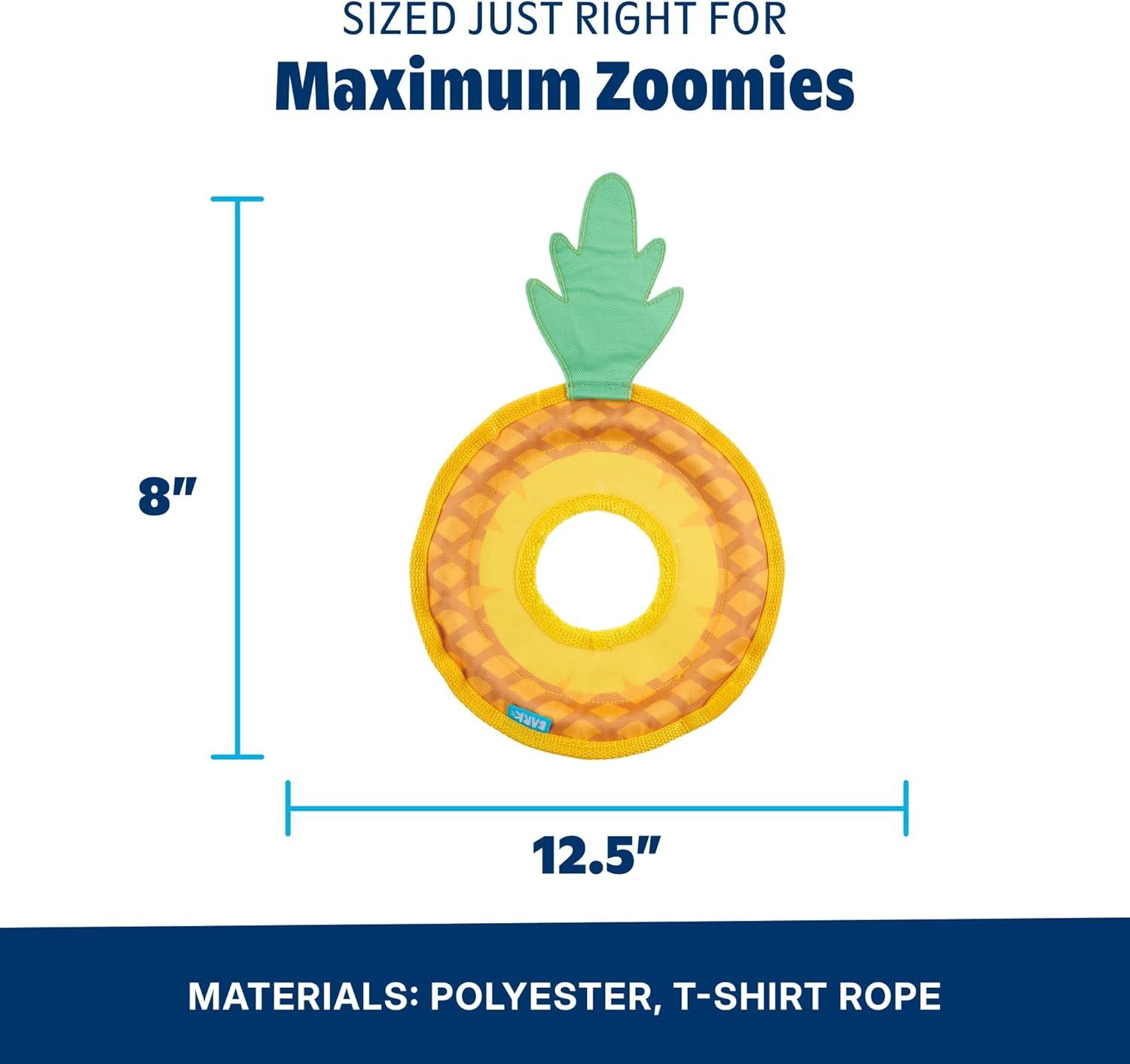 imageBarkbox Signore Pizza Face Dog Toy  FluffFree Crinkle Pizza Toy with TShirt Rope  Durable Dog Toys Dogs amp Puppy EssentialsPineapple Fling