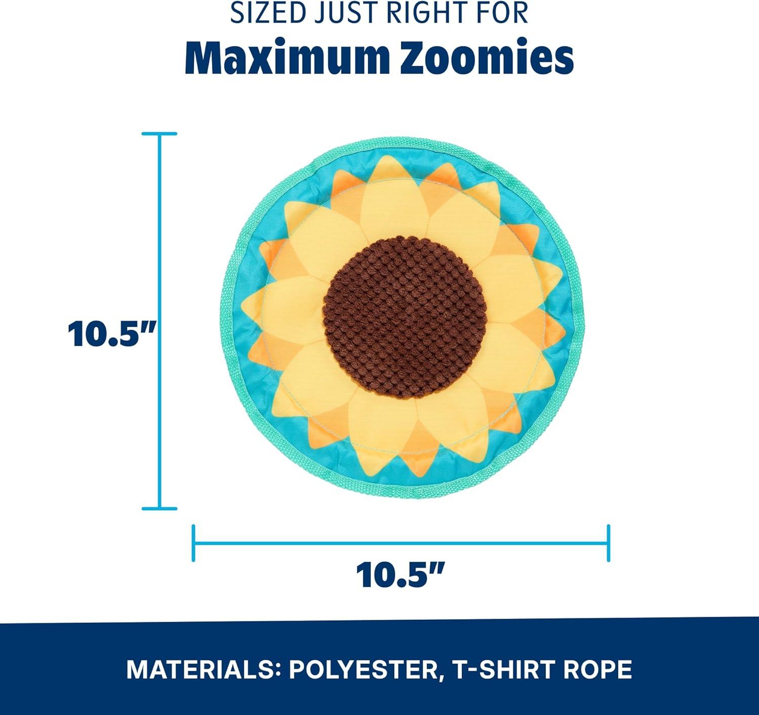 imageBarkbox Signore Pizza Face Dog Toy  FluffFree Crinkle Pizza Toy with TShirt Rope  Durable Dog Toys Dogs amp Puppy EssentialsSunflower Flinger