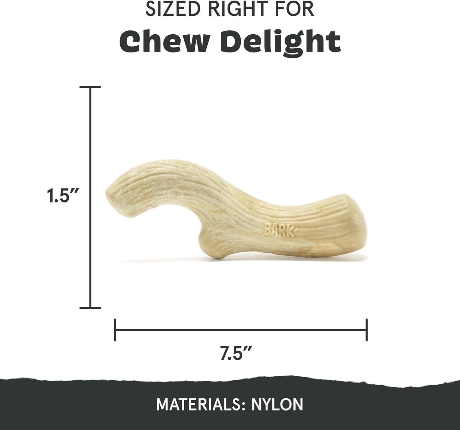 imageBarkbox Super Chewer Tough Dog Chew Toys for Aggressive Chewers Dental Stimulating T Bone  LargeBig Game Antler  Large