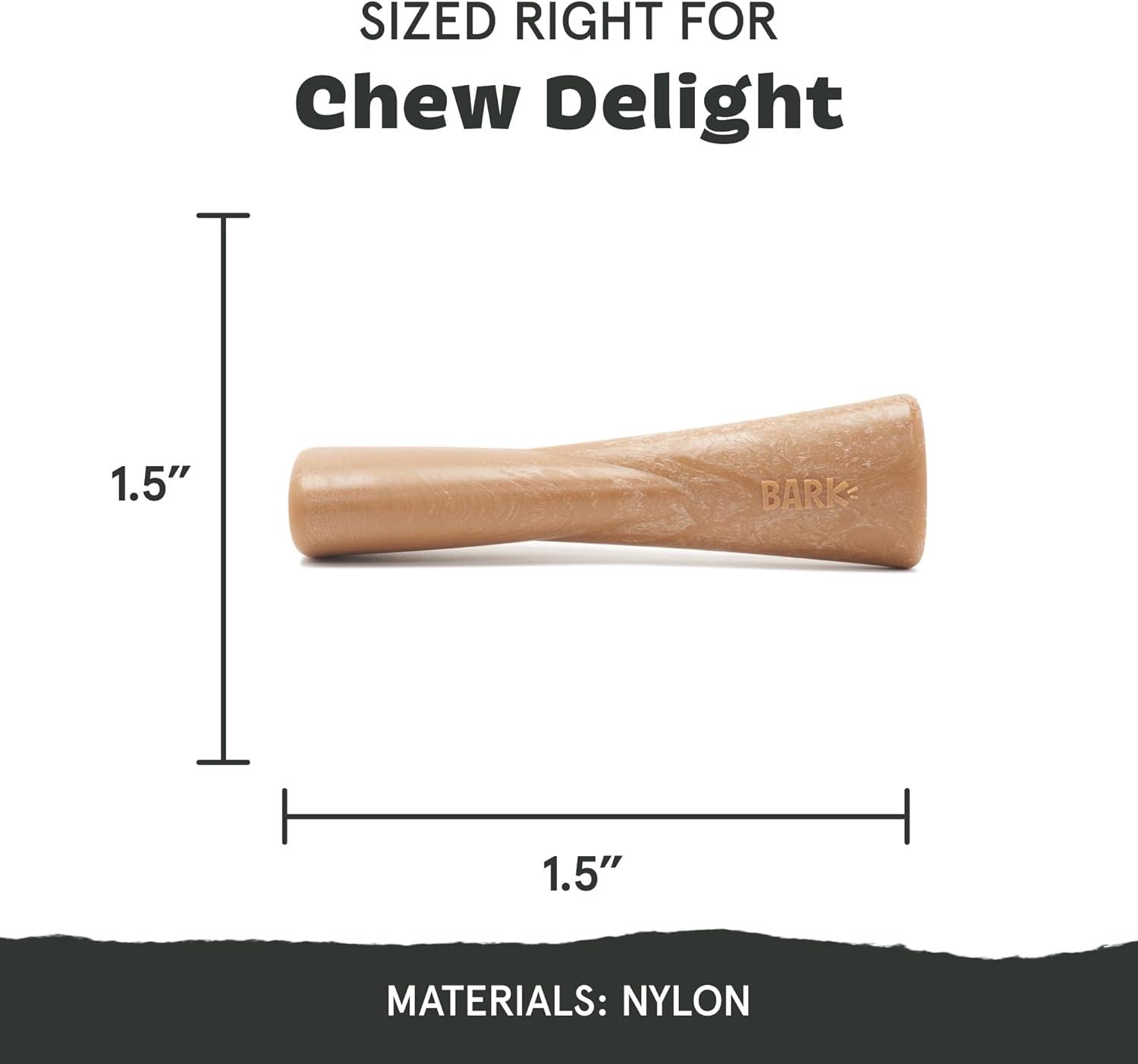 imageBarkbox Super Chewer Tough Dog Chew Toys for Aggressive Chewers Dental Stimulating T Bone  LargeMighty Bone Bacon  Small