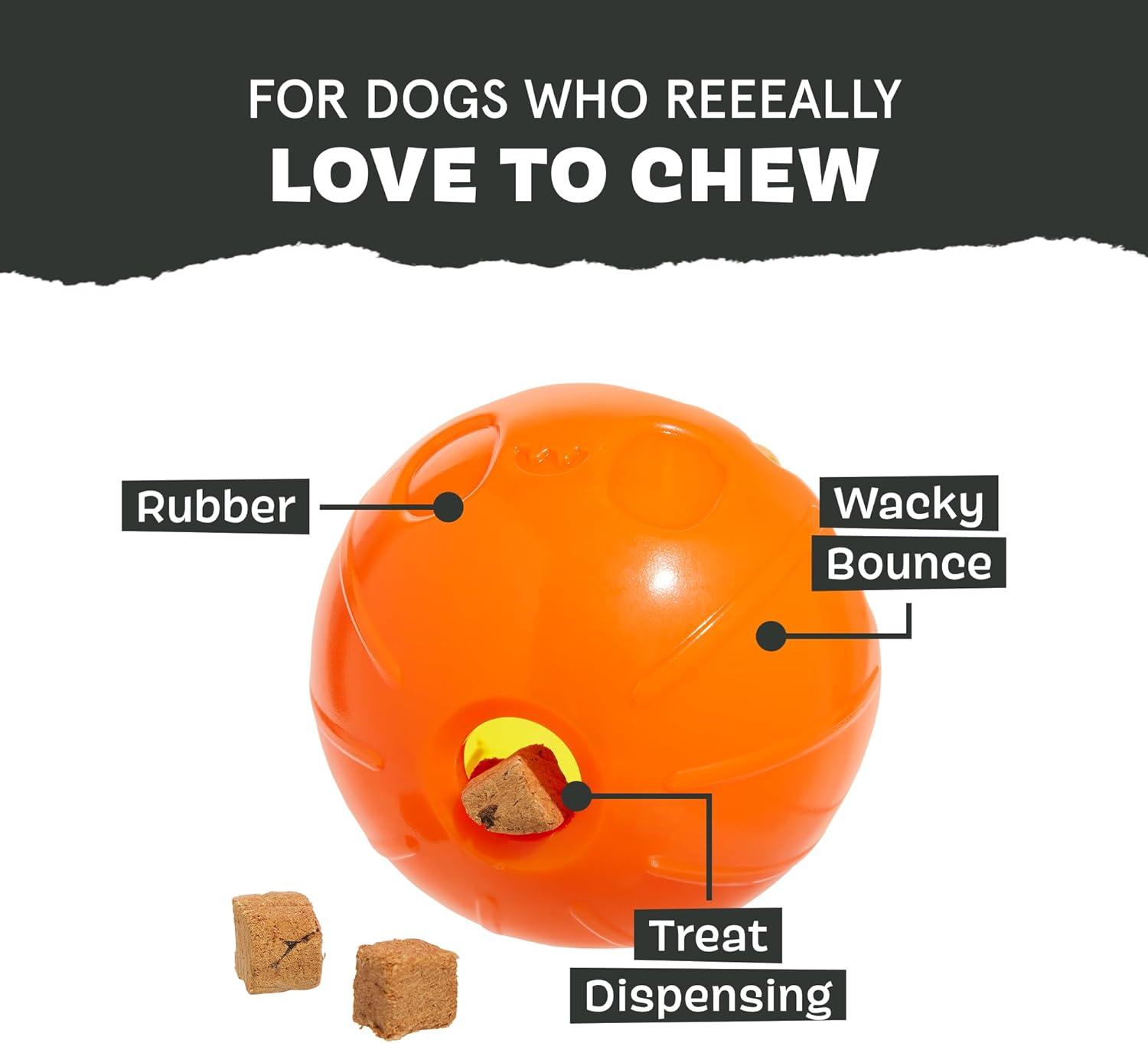 imageBarkbox Super Chewer Tough Dog Chew Toys for Aggressive Chewers Dental Stimulating T Bone  LargePumpkin Prodigy