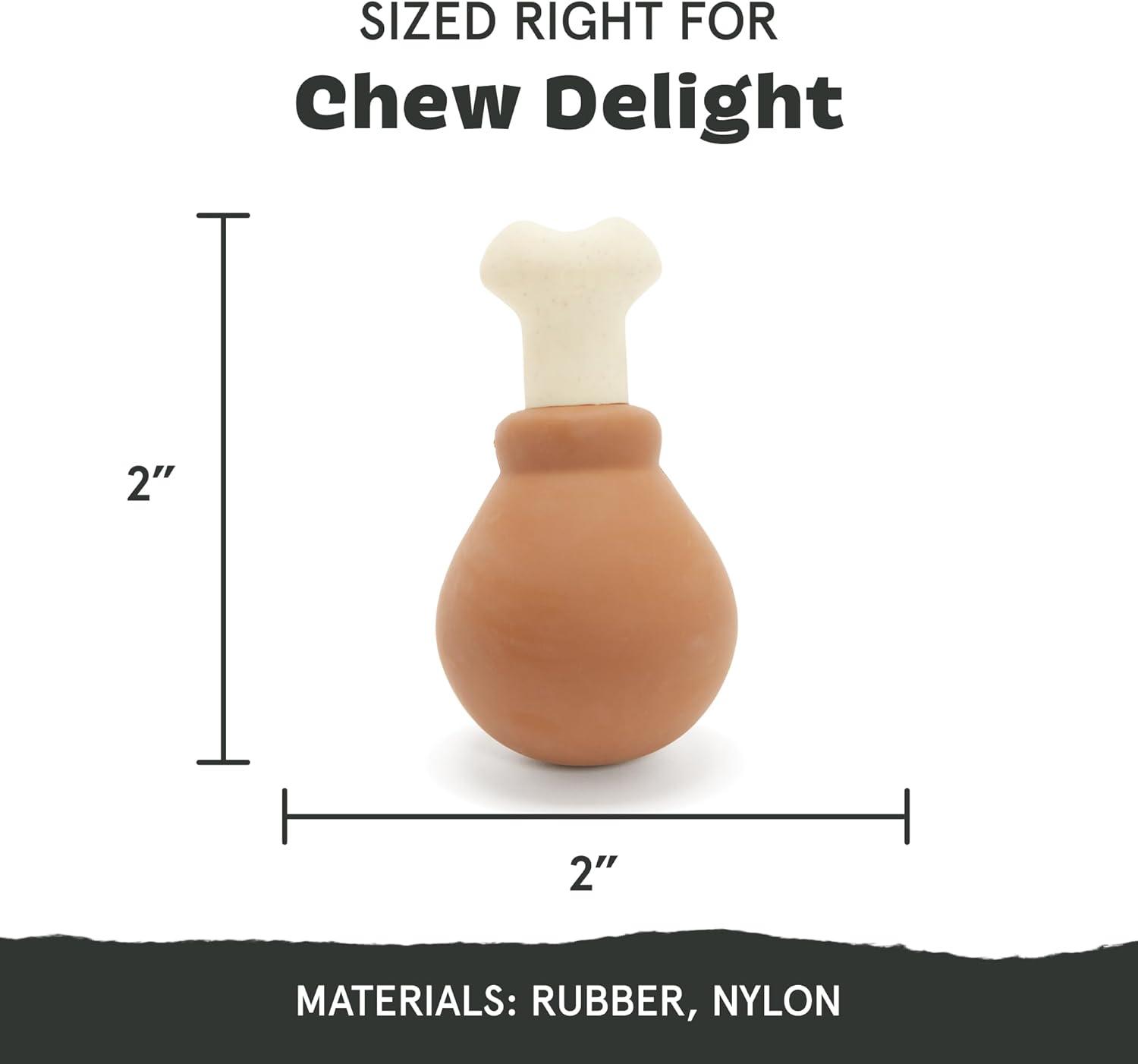 imageBarkbox Super Chewer Tough Dog Chew Toys for Aggressive Chewers Dental Stimulating T Bone  LargeTurkey Day Drumstick  Small