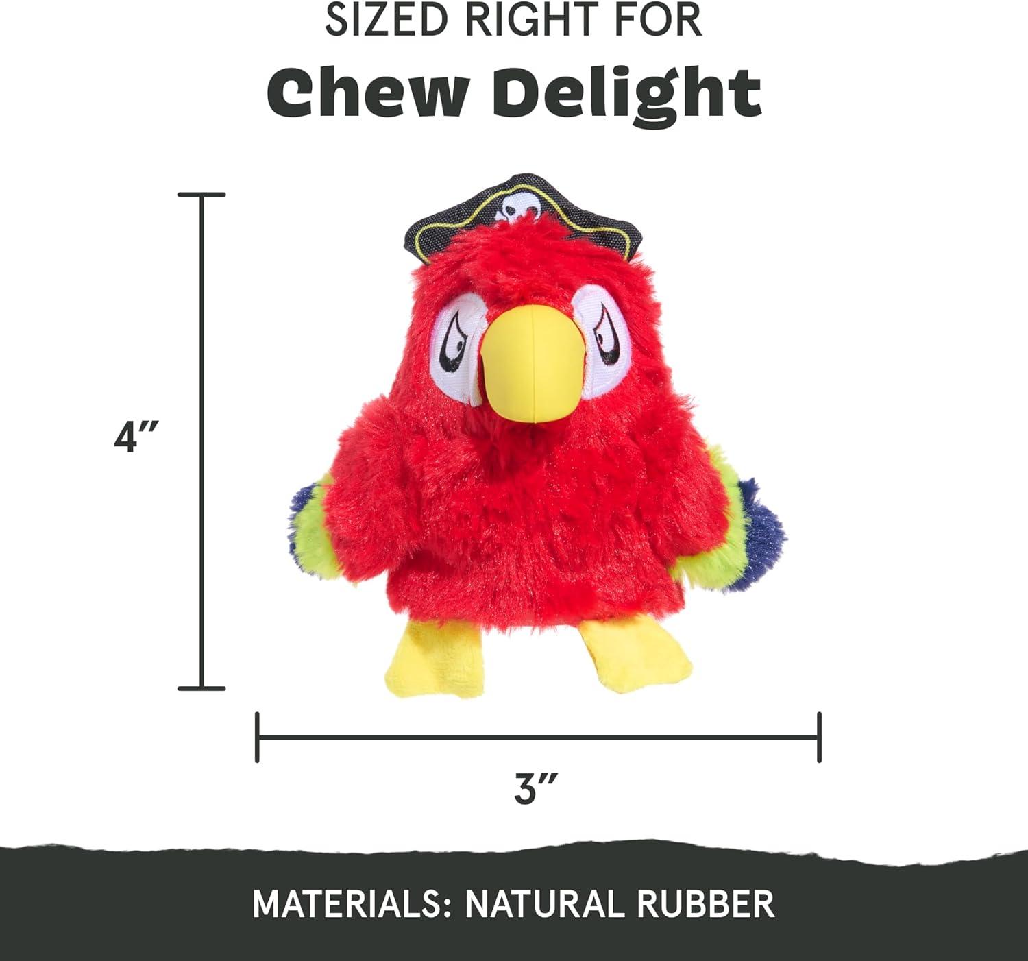imageBarkbox Super Chewer Tough Dog Chew Toys for Aggressive Chewers Plush 2 Toys in 1 Parrot  LargeCaptain Parrot  Large