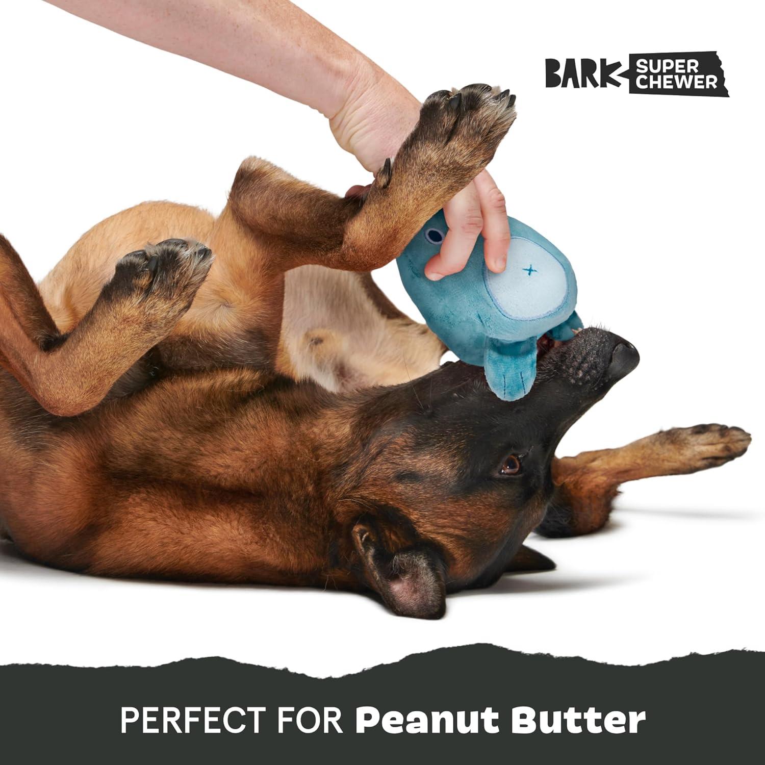 imageBarkbox Super Chewer Tough Dog Chew Toys for Aggressive Chewers Plush 2 Toys in 1 Parrot  LargeGrey Bear  Large