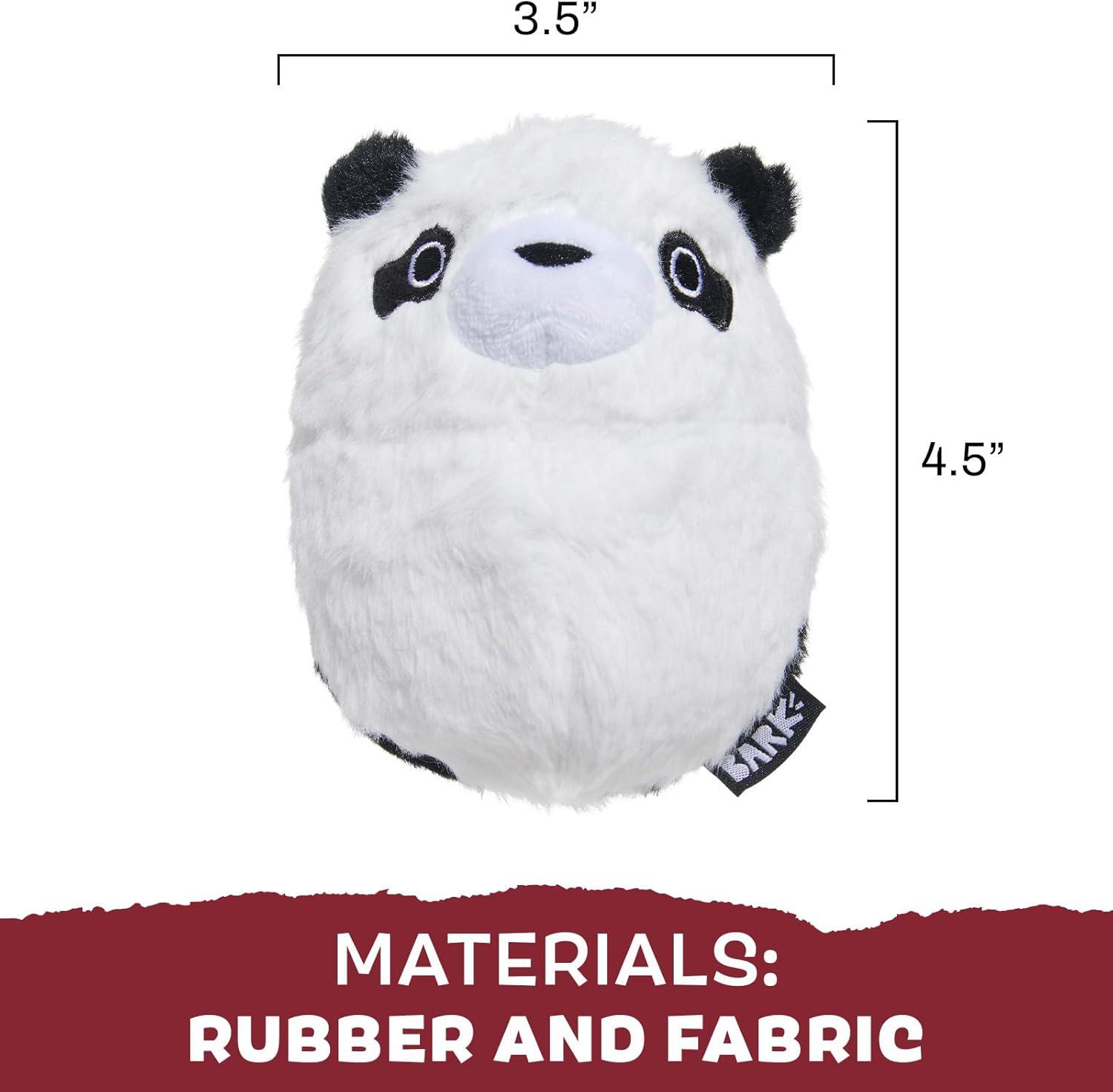 imageBarkbox Super Chewer Tough Dog Chew Toys for Aggressive Chewers Plush 2 Toys in 1 Parrot  LargePanda Bear  Large