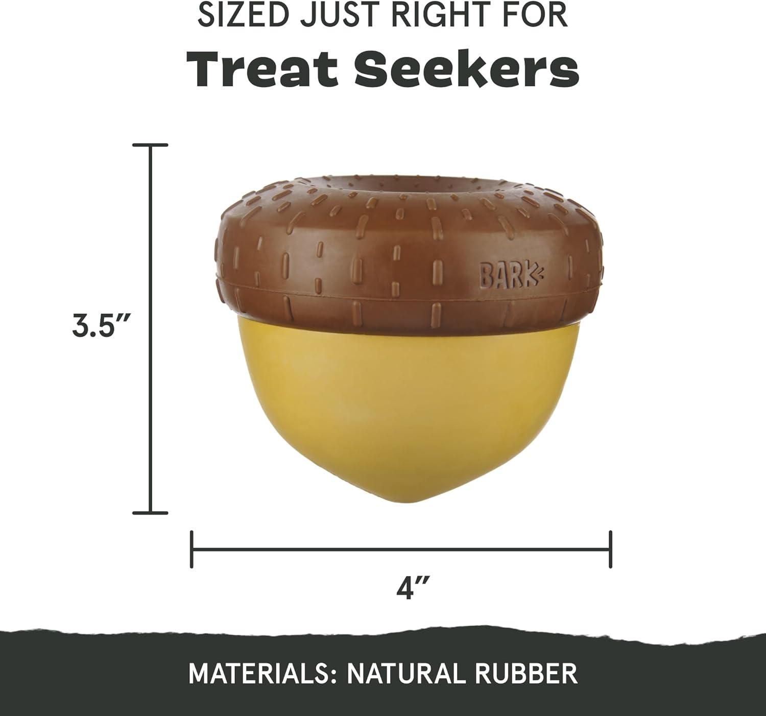 imageBarkbox Super Chewer Tough Dog Chew Toys for Aggressive Chewers Treat Dispensing CometSmallAcorn  Large