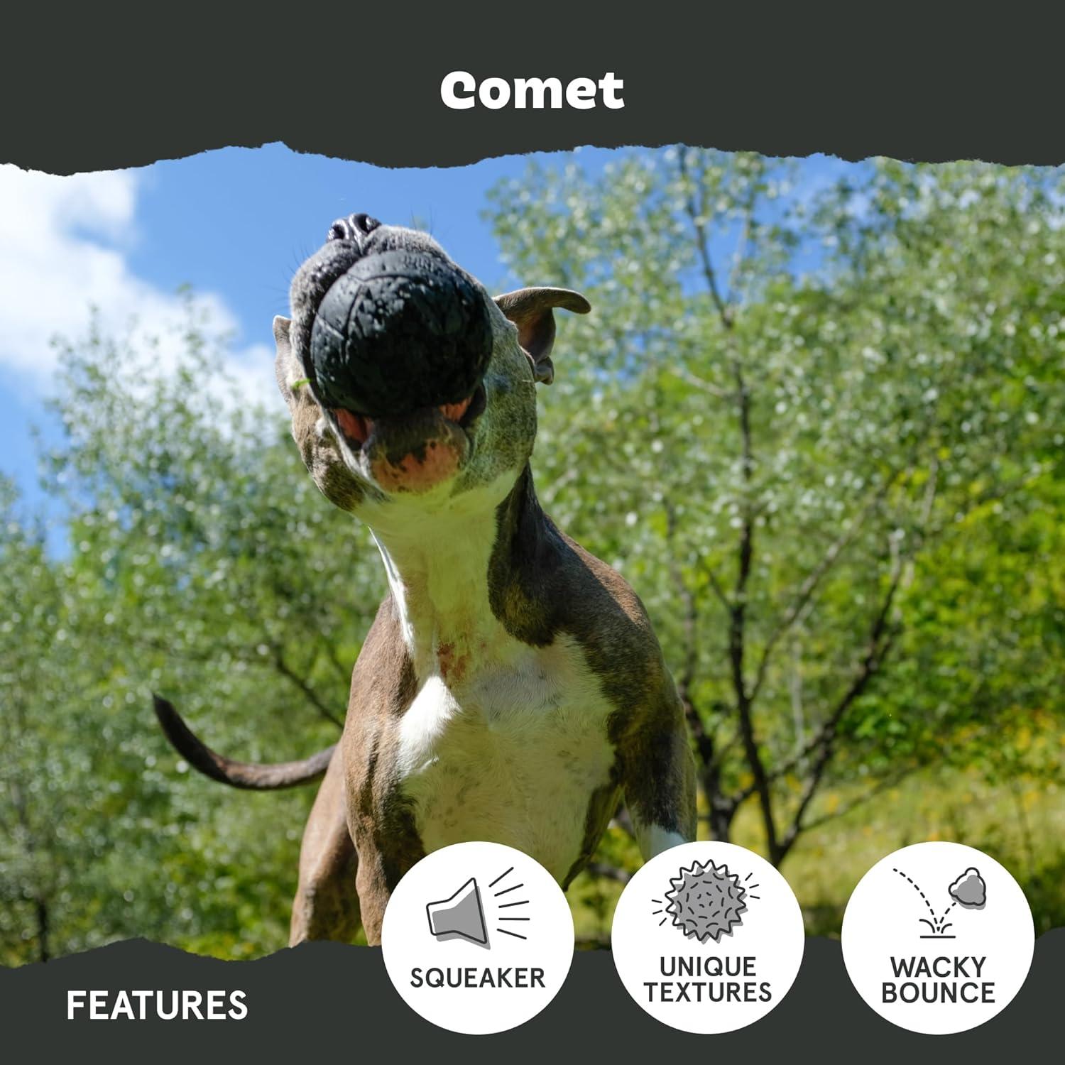 imageBarkbox Super Chewer Tough Dog Chew Toys for Aggressive Chewers Treat Dispensing CometSmallComet  Small