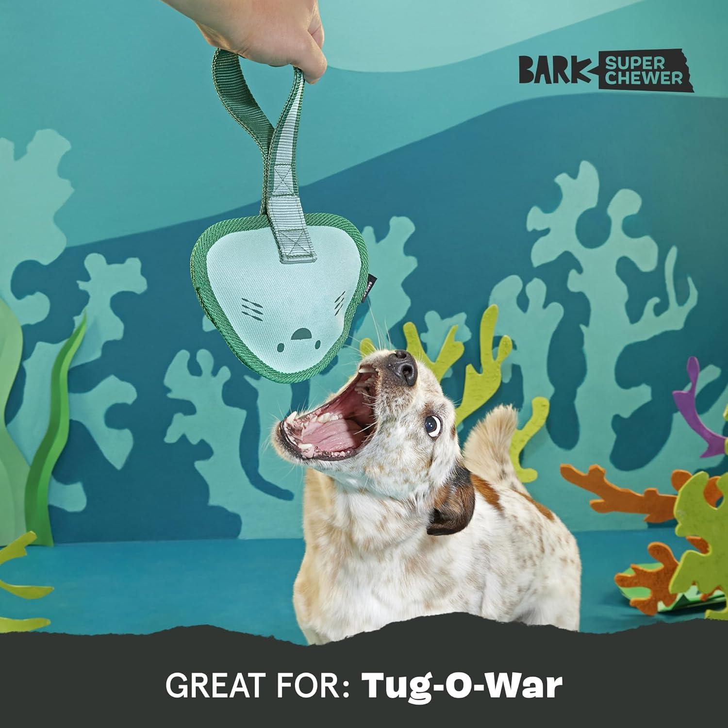 imageBarkbox Super Chewer Tough Dog Chew Toys for Aggressive Chewers Treat Dispensing CometSmallFlingrayLarge