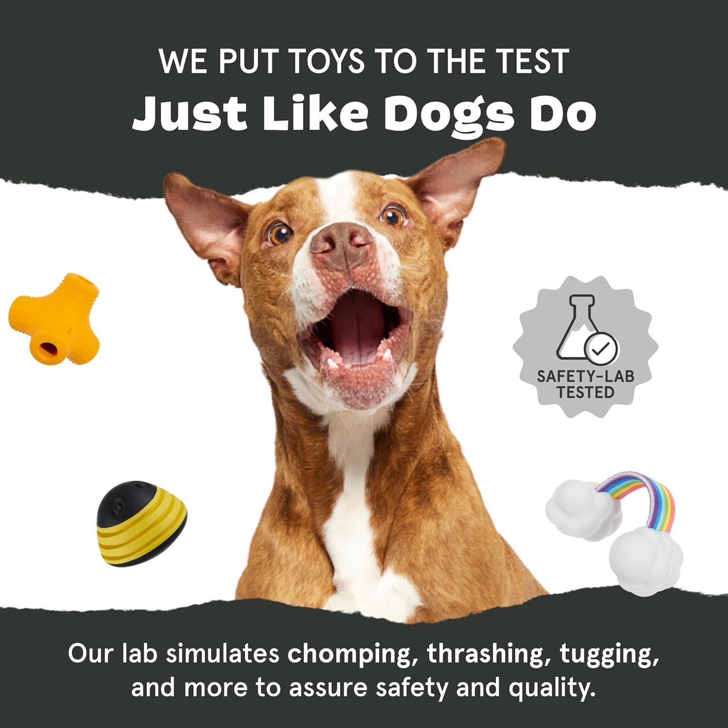 imageBarkbox Super Chewer Tough Dog Chew Toys for Aggressive Chewers Treat Dispensing CometSmallStuffed TurkeyLarge