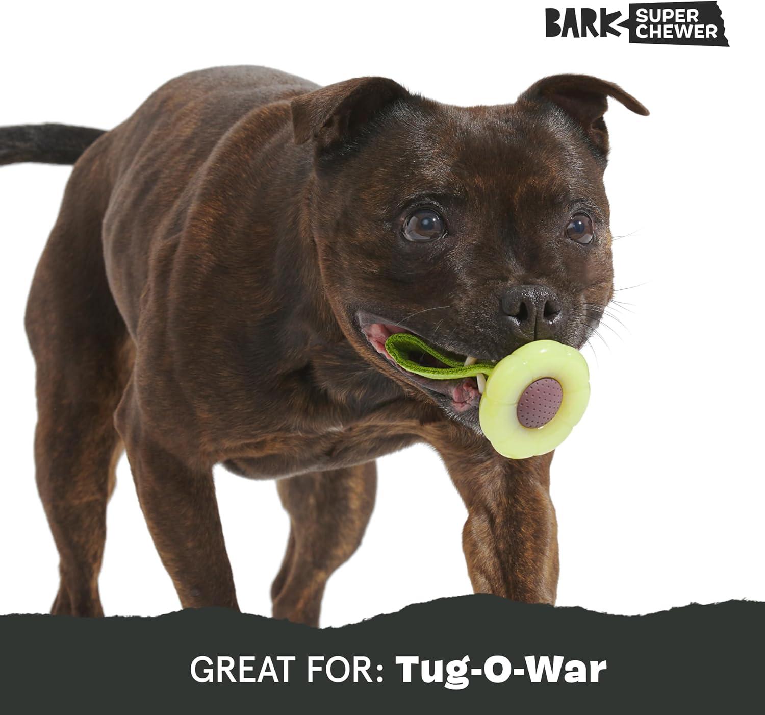 imageBarkbox Super Chewer Tough Dog Chew Toys for Aggressive Chewers Treat Dispensing CometSmallSun  Large