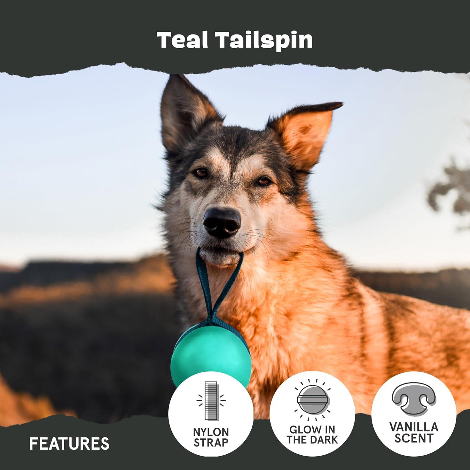 imageBarkbox Super Chewer Tough Dog Chew Toys for Aggressive Chewers Treat Dispensing CometSmallTailspin  Large