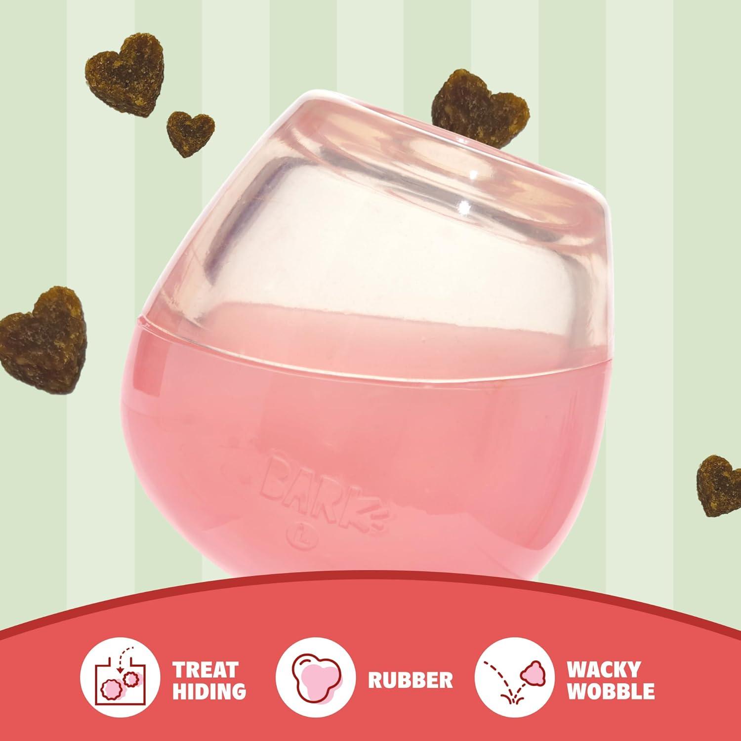 imageBarkbox Tipsy Treat Gift Pack  Valentines Day Plush TreatDispensing Dog Toy amp Chicken Jerky Heart Treats  Fun Gift Box for Medium to Large Dogs